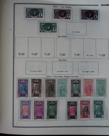 1859-1966 Fabuleuse collection de timbres neufs des colonies françaises montée sur 11 albums Thiaude, et doubles en 2 classeurs, depuis les Colonies générales jusqu'à Wallis et Futuna
