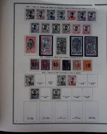 1859-1966 Fabuleuse collection de timbres neufs des colonies françaises montée sur 11 albums Thiaude, et doubles en 2 classeurs, depuis les Colonies générales jusqu'à Wallis et Futuna