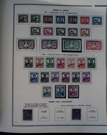 1859-1966 Fabuleuse collection de timbres neufs des colonies françaises montée sur 11 albums Thiaude, et doubles en 2 classeurs, depuis les Colonies générales jusqu'à Wallis et Futuna