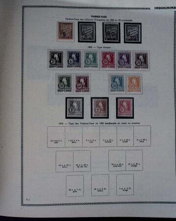 1859-1966 Fabuleuse collection de timbres neufs des colonies françaises montée sur 11 albums Thiaude, et doubles en 2 classeurs, depuis les Colonies générales jusqu'à Wallis et Futuna