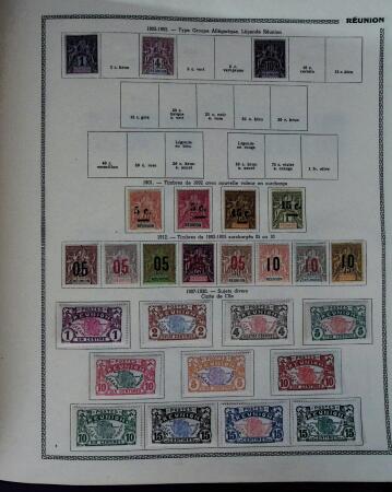 1859-1966 Fabuleuse collection de timbres neufs des colonies françaises montée sur 11 albums Thiaude, et doubles en 2 classeurs, depuis les Colonies générales jusqu'à Wallis et Futuna