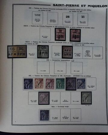 1859-1966 Fabuleuse collection de timbres neufs des colonies françaises montée sur 11 albums Thiaude, et doubles en 2 classeurs, depuis les Colonies générales jusqu'à Wallis et Futuna