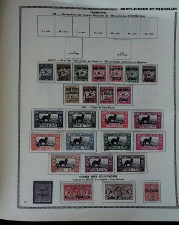 1859-1966 Fabuleuse collection de timbres neufs des colonies françaises montée sur 11 albums Thiaude, et doubles en 2 classeurs, depuis les Colonies générales jusqu'à Wallis et Futuna