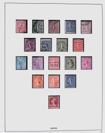1849-1981 Collection de France en 3 classeurs Safe,