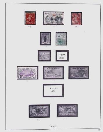 1849-1981 Collection de France en 3 classeurs Safe,