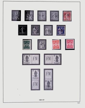 1849-1981 Collection de France en 3 classeurs Safe,