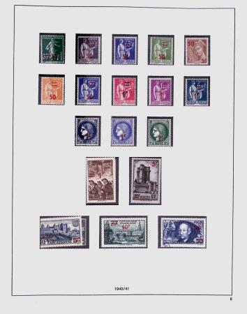 1849-1981 Collection de France en 3 classeurs Safe,