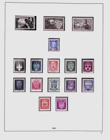 1849-1981 Collection de France en 3 classeurs Safe,