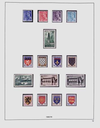 1849-1981 Collection de France en 3 classeurs Safe,
