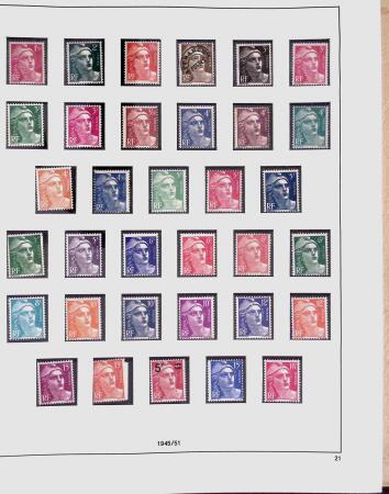 1849-1981 Collection de France en 3 classeurs Safe,