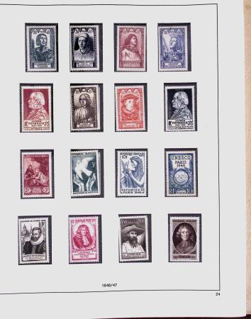 1849-1981 Collection de France en 3 classeurs Safe,