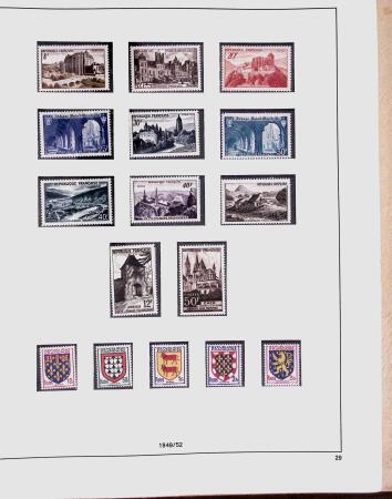 1849-1981 Collection de France en 3 classeurs Safe,