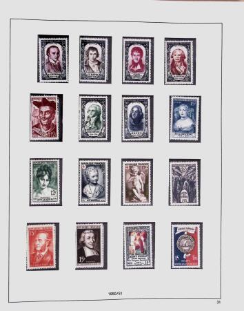 1849-1981 Collection de France en 3 classeurs Safe,