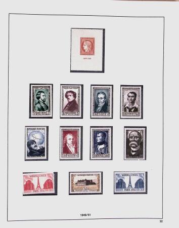 1849-1981 Collection de France en 3 classeurs Safe,