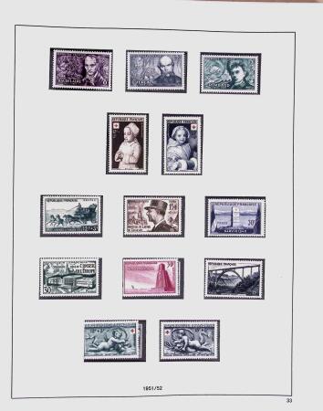 1849-1981 Collection de France en 3 classeurs Safe,