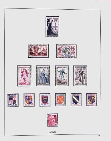 1849-1981 Collection de France en 3 classeurs Safe,