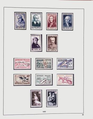 1849-1981 Collection de France en 3 classeurs Safe,