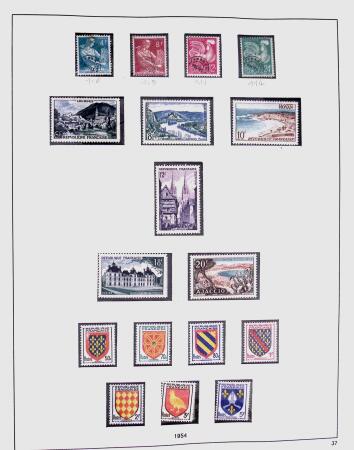 1849-1981 Collection de France en 3 classeurs Safe,