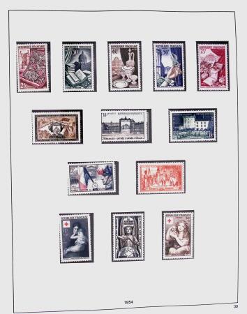 1849-1981 Collection de France en 3 classeurs Safe,