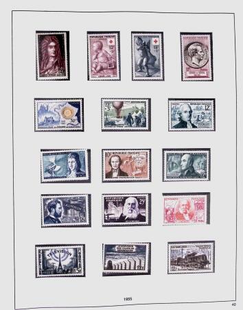 1849-1981 Collection de France en 3 classeurs Safe,