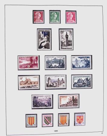 1849-1981 Collection de France en 3 classeurs Safe,