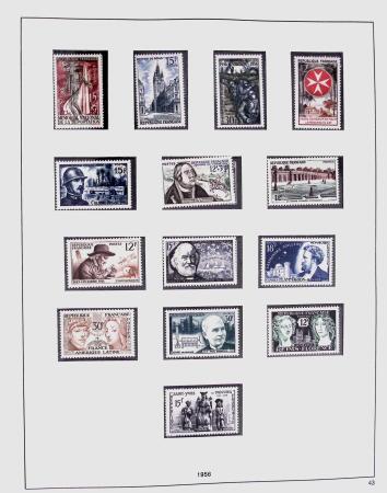 1849-1981 Collection de France en 3 classeurs Safe,