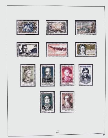 1849-1981 Collection de France en 3 classeurs Safe,