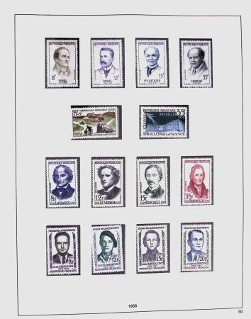 1849-1981 Collection de France en 3 classeurs Safe,