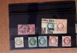 1850-90, Petit ensemble de classiques, timbres et lettres,