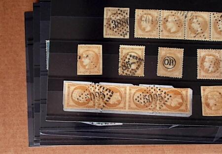 1850-90, Petit ensemble de classiques, timbres et lettres,