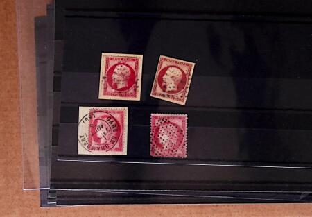 1850-90, Petit ensemble de classiques, timbres et lettres,