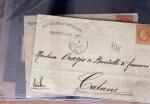 1850-90, Petit ensemble de classiques, timbres et lettres,