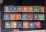 1850-90, Petit ensemble de classiques, timbres et lettres,