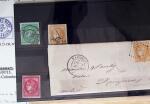 1850-90, Petit ensemble de classiques, timbres et lettres,