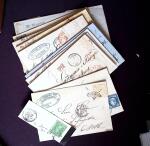 1850-90, Petit ensemble de classiques, timbres et lettres,