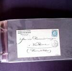 1850-90, Petit ensemble de classiques, timbres et lettres,