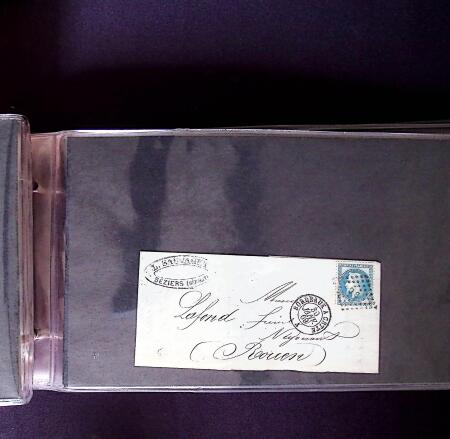 1850-90, Petit ensemble de classiques, timbres et lettres,