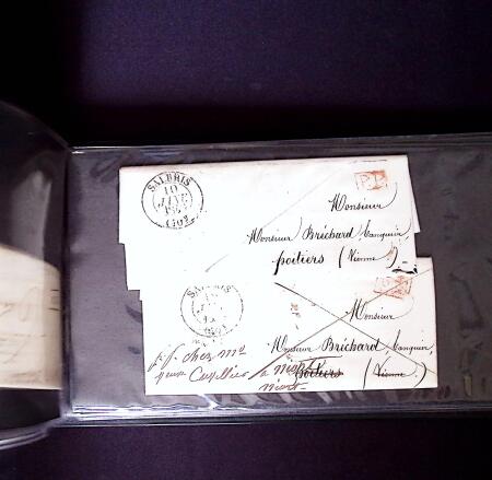 1850-90, Petit ensemble de classiques, timbres et lettres,