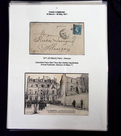 1870-71 SIEGE DE PARIS, Collection spécialisée montée