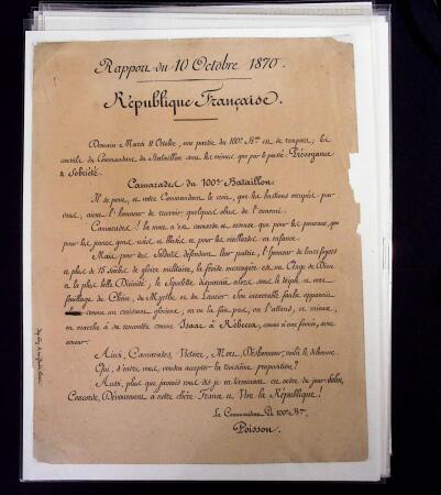 1870-71 SIEGE DE PARIS, Collection spécialisée montée