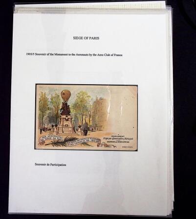 1870-71 SIEGE DE PARIS, Collection spécialisée montée