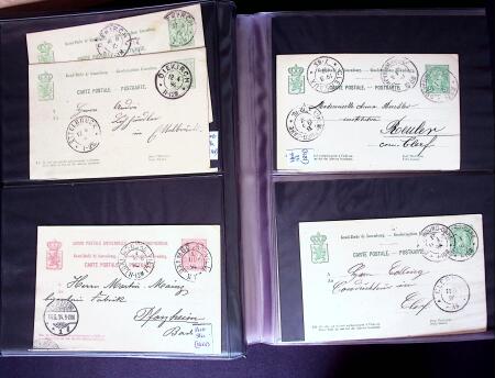 1873-1920 Over 230 cards and postal stationery showing
