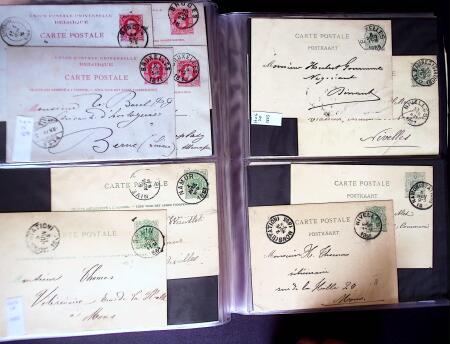 1873-1920 Over 230 cards and postal stationery showing