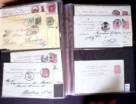 1873-1920 Over 230 cards and postal stationery showing