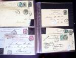1873-1920 Over 230 cards and postal stationery showing