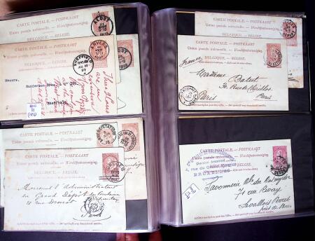 1873-1920 Over 230 cards and postal stationery showing
