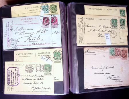 1873-1920 Over 230 cards and postal stationery showing