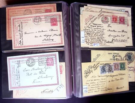 1873-1920 Over 230 cards and postal stationery showing