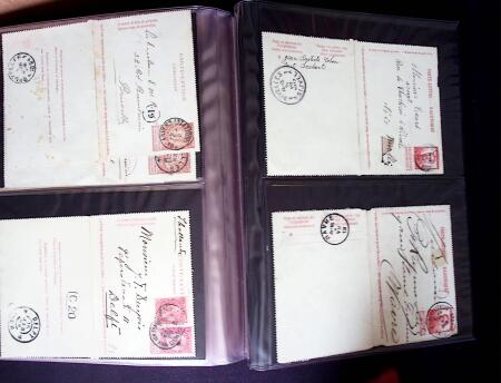 1873-1920 Over 230 cards and postal stationery showing