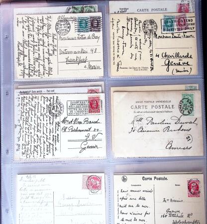 1873-1920 Over 230 cards and postal stationery showing